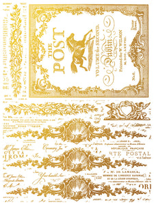 Etiquettes IOD Gold Leaf Transfer Iron Orchid Designs