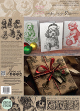 Load image into Gallery viewer, Christmas Pups IOD 12x12 Christmas Holiday Puppy Stamps Iron Orchid Designs
