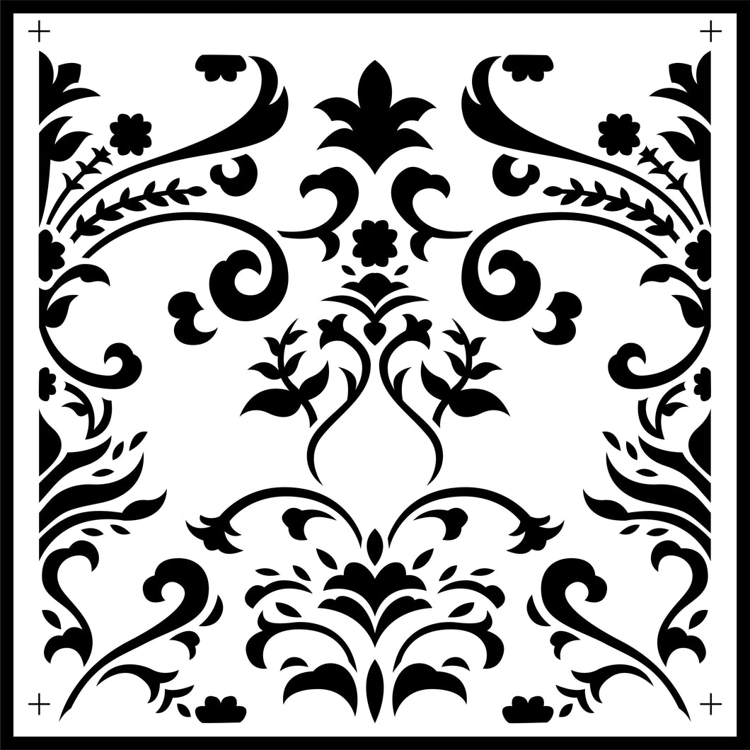 Damask Tile | JRV Stencils