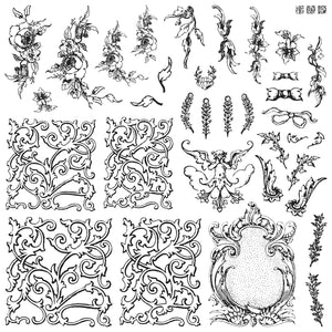 Alphabellies IOD 12x12 Decor Stamp Iron Orchid Designs