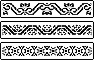 Mexican Embroidery Border Set | JRV Stencils