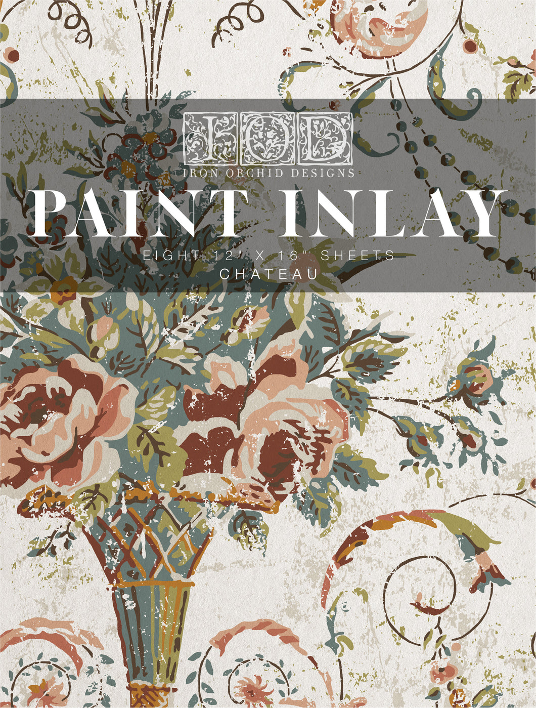 Chateau IOD Paint Inlay 12x16 Pad Iron Orchid Designs