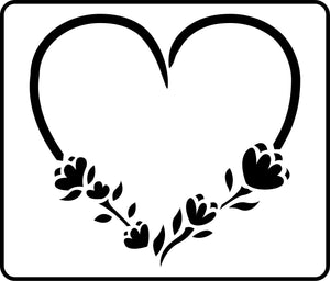 Floral Heart | JRV Stencils